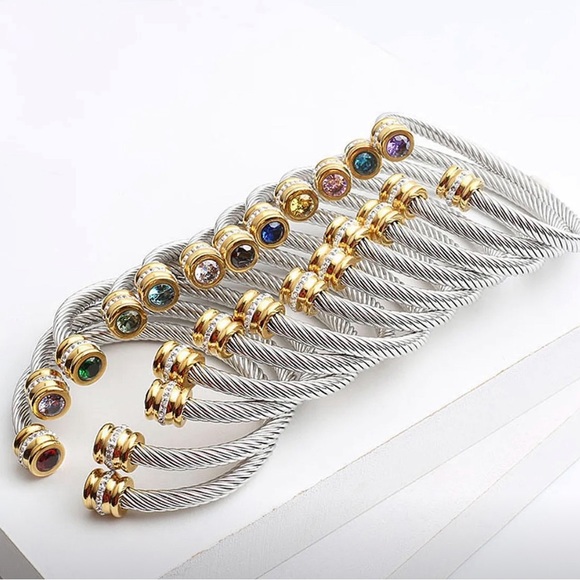 Birthstone Bangle - Picture 2 of 3